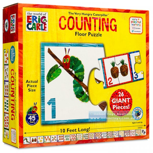 The Very Hungry Caterpillar COUNTING Floor Puzzle - Eric Carle - BabyOnline HK