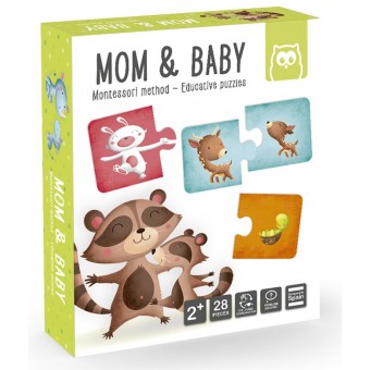 Montessori Method - Educative Puzzles - Mom & Baby