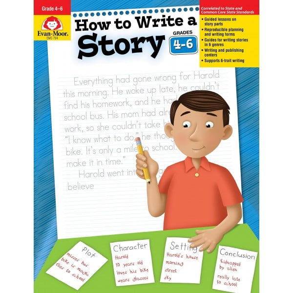 Evan-Moor - How to Write a Story (Grade 4-6) - Evan-Moor - BabyOnline HK