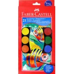 水彩 (內蓋可當調色盤及附2支水彩筆) (21 色) - Faber Castell - BabyOnline HK