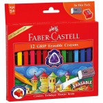 12 GRIP Erasable Crayons - Faber Castell - BabyOnline HK