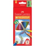 大三角彩色鉛筆 3.8mm (10色) (附削筆器) - Faber Castell - BabyOnline HK