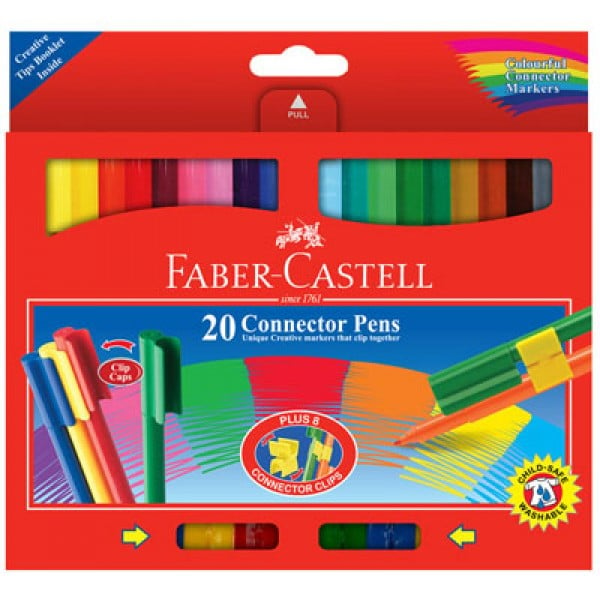 20 Connector Pens - Faber Castell - BabyOnline HK