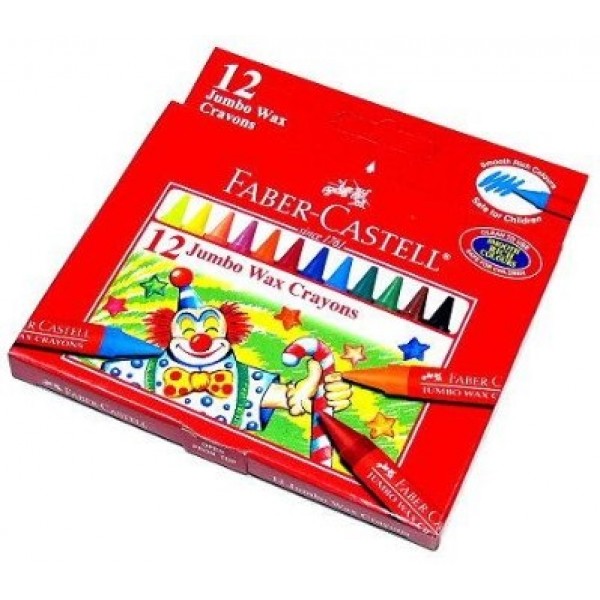 12 Jumbo Wax Crayons - Faber Castell - BabyOnline HK