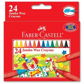 24 Jumbo Wax Crayons