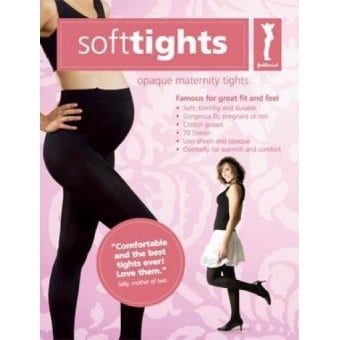 Softtights - Opaque Maternity Tights (Black) Size 1