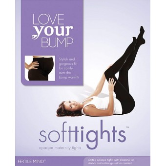 Softtights - Opaque Maternity Tights (Black) Size 2 [No packing box]