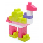 Mega Blok - First Builders - 大袋積木 - 粉色 (80件) - Fisher Price - BabyOnline HK