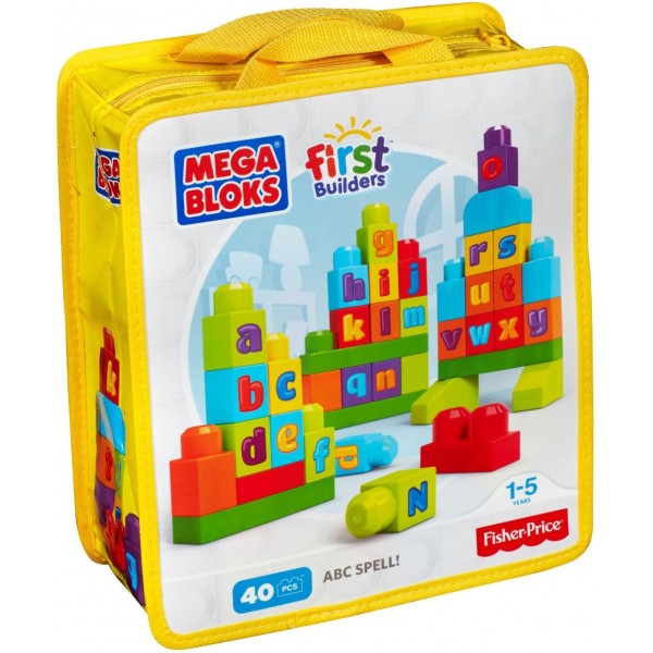 Mega Blok - First Builders - ABC Spell (40 pcs) - Fisher Price - BabyOnline HK
