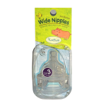 Wide Baby Bottle Nipple (2 pcs) - Glasslock - BabyOnline HK
