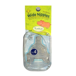 Wide Baby Bottle Nipple (2 pcs) - Glasslock - BabyOnline HK