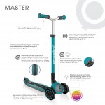 Globber - Master Lights - 3 Wheel Scooter for 4-14Y (Teal) - Globber - BabyOnline HK