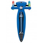 Globber - Primo Foldable Fantasy Lights - 3 Wheel Scooter for Toddlers (Navy Blue/Racing) - Globber