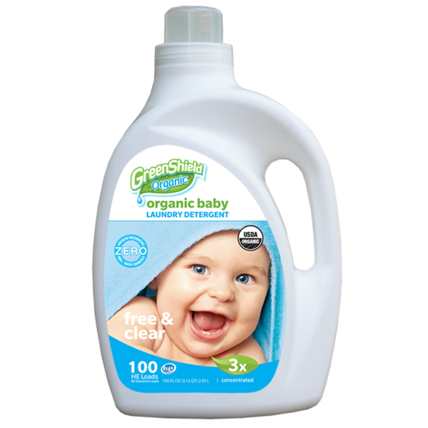 Organic Baby Laundry Detergent (Baby Powder) 100oz / 2.95L - GreenShield Organic - BabyOnline HK