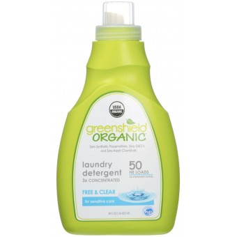 Organic Laundry Detergent (Free & Clear) 50oz / 1.47L