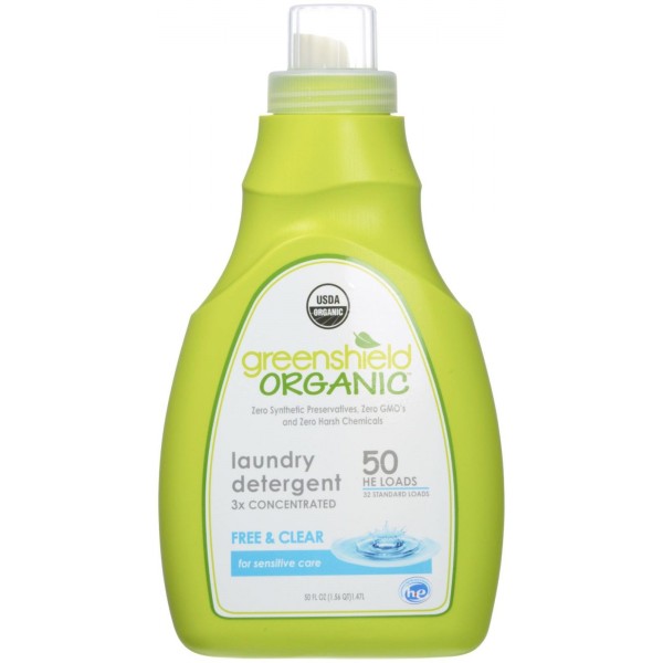 有機家庭裝洗衣液 (無味) 50oz / 1.47L - GreenShield Organic - BabyOnline HK