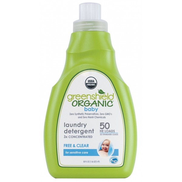 Organic Baby Laundry Detergent (Free and Clear) 50oz / 1.47L - GreenShield Organic - BabyOnline HK