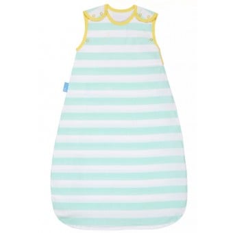 Grobag with Insect Shield - Mint Stripe (0.5 tog) - 0-6 months