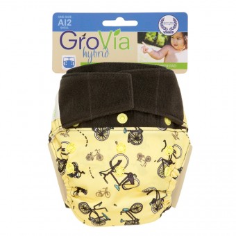 Hybrid AI2 One Size Hook & Loop Diaper Shell - Bicycles