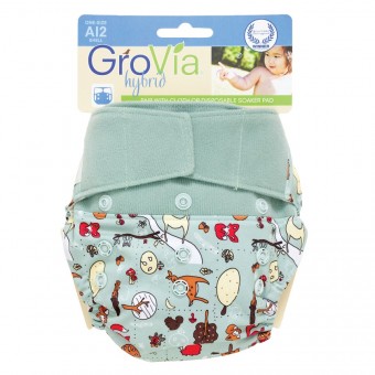 Hybrid AI2 One Size Hook & Loop Diaper Shell - Woodlands