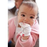 竹+有機棉嬰兒手套仔 (S/M) - 粉紅色 + 啡色 - Guava Kids - BabyOnline HK