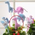 Plush It's a Girl Floral Picks for Baby Showers (Pack of 4) - Pink Giraffe