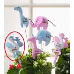 Plush It's a Boy Floral Picks for Baby Showers (四件裝) - 藍色鸛 - GUND - BabyOnline HK