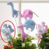 Plush It's a Boy Floral Picks for Baby Showers (Pack of 4) - Blue Stork