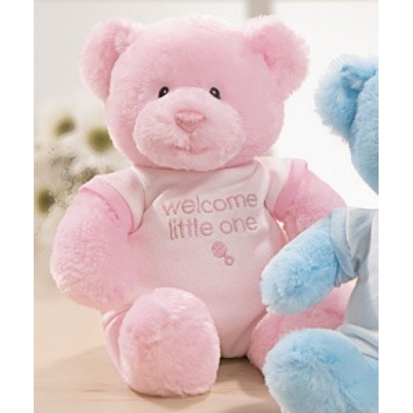 Teddy Bear 'Welcome Little One' (Pink) - GUND - BabyOnline HK