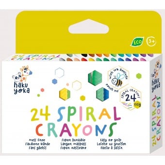 Haku Yoka - Spiral Crayons (Pack of 24)
