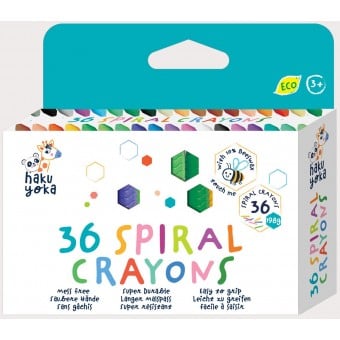 Haku Yoka - Spiral Crayons (Pack of 36)