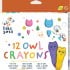 Haku Yoka - Owl Crayons (Pack of 12)