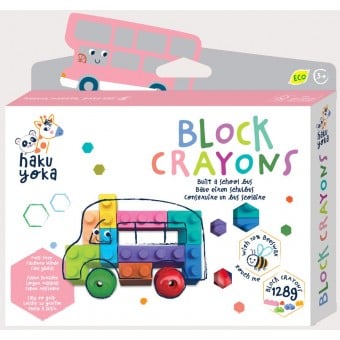 Haku Yoka - Block Crayons (School Bus)
