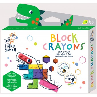 Haku Yoka - Block Crayons (T-Rex)