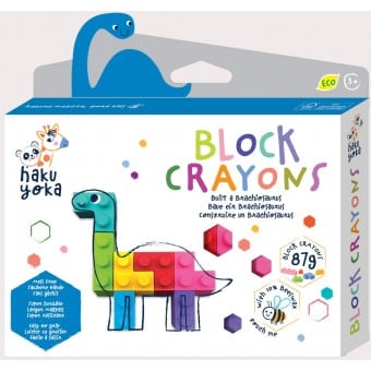 Haku Yoka - Block Crayons (Brachiosaurus)