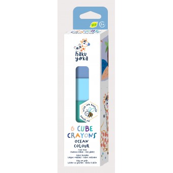 Haku Yoka - Cube Crayons (Ocean Colour)