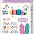 Haku Yoka - Happy Pea Pod Crayons (Pack of 12)