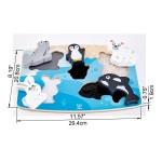 Polar Animal Tactile Puzzle - Hape - BabyOnline HK