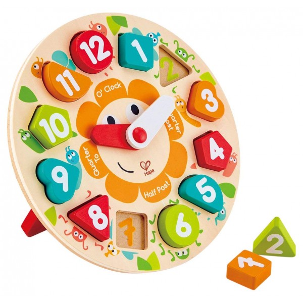 Chunky Clock Puzzle - Hape - BabyOnline HK