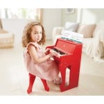 Hape - Learn with Lights Red Piano with Stool [E0630] - Hape - BabyOnline HK