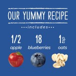 Organic Apples, Blueberries & Oats 113g - Happy Baby - BabyOnline HK