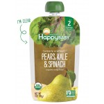 Organic Pears, Kale & Spinach 113g - Happy Baby - BabyOnline HK