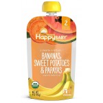 Organic Bananas, Sweet Potatoes & Papayas 113g - Happy Baby - BabyOnline HK