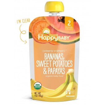 Organic Bananas, Sweet Potatoes & Papayas 113g