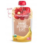 有機香蕉、紅莓、燕麥 113g - Happy Baby - BabyOnline HK