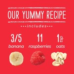 Organic Bananas, Raspberries & Oats 113g - Happy Baby - BabyOnline HK