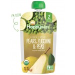 Organic Pears, Zucchini & Peas 113g - Happy Baby - BabyOnline HK