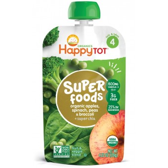 Super Food - Organic Apples, Spinach, Peas & Broccoli + Super Chia 120g