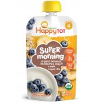 Super Morning - Organic Bananas, Blueberries, Yogurt & Oat + Super Chia 113g - Happy Baby - BabyOnline HK