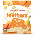 Organic Teething Wafers - Banana & Sweet Potato (12 packs) - Happy Baby - BabyOnline HK